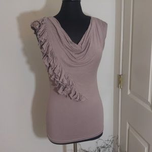 Casual Couture by Green Envelope Lilac Shirt L